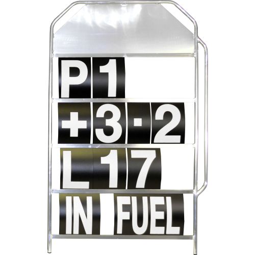 BG Racing Large Aluminium Pit Board and Number Sets