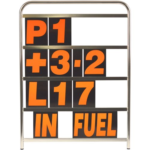 BG Racing Standard Aluminium Pit Board and Number Sets