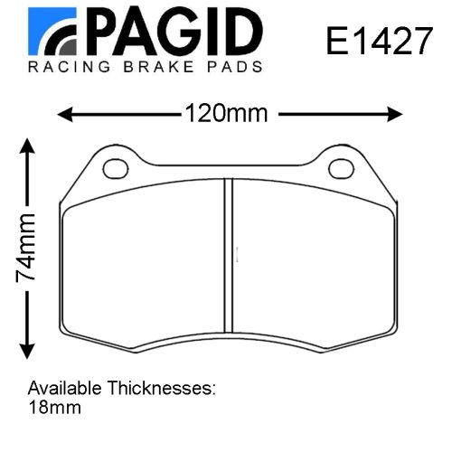 Pagid brake pad set suit Brembo caliper in RS15 compound