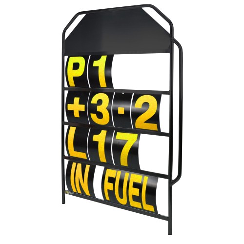 BG Racing Large Aluminium Pit Board and Number Sets