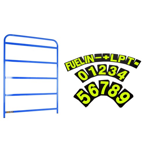 BG Racing Standard Aluminium Pit Board and Number Sets