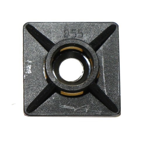 Adhesive Cable Tie Anchor 3.6mm Black