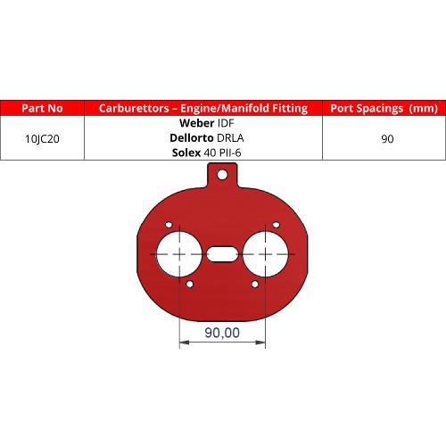 ITG 10JC20 Base Plate For JC20 Air Filter Element