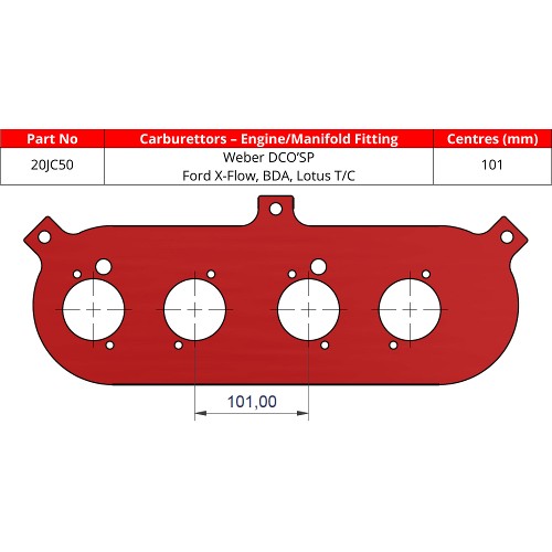 ITG 20JC50 Base Plate For JC50 Air Filter Element