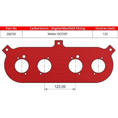 ITG 26JC50 Base Plate For JC50 Air Filter Element