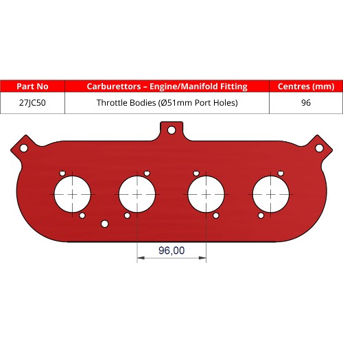 ITG 27JC50 Base Plate For JC50 Air Filter Element