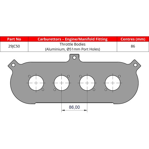 ITG 29JC50 Base Plate For JC50 Air Filter Element
