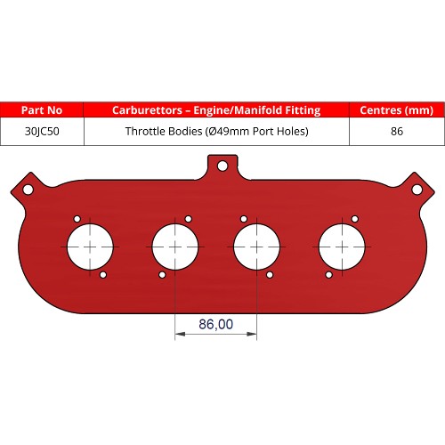 ITG 30JC50 Base Plate For JC50 Air Filter Element