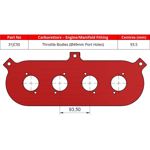 ITG 31JC50 Base Plate For JC50 Air Filter Element