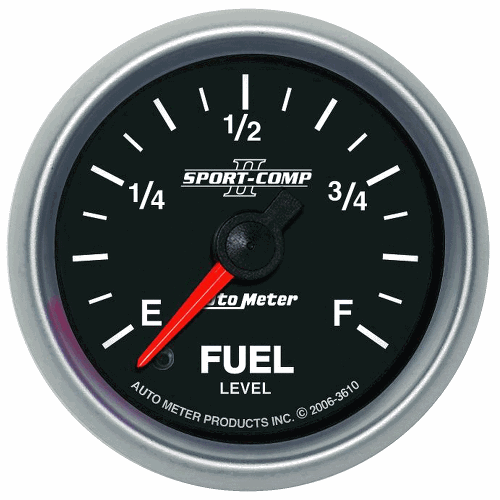 AutoMeter Sport-Comp II Programmable Fuel Level Gauge