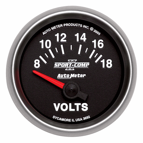 AutoMeter Sport-Comp II Voltmeter