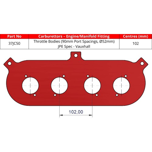 ITG 37JC50 Base Plate For JC50 Air Filter Element