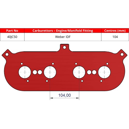 ITG 40JC50 Base Plate For JC50 Air Filter Element