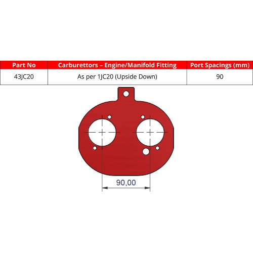ITG 43JC20 Base Plate For JC20 Air Filter Element