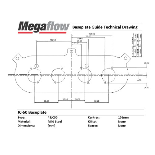 ITG 43JC50 Base Plate For JC50 Air Filter Element