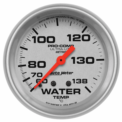 AutoMeter Ultra-Lite Water Temperature Gauge
