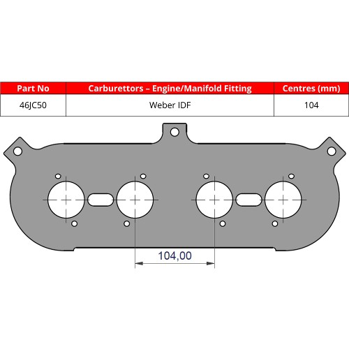 ITG 46JC50 Base Plate For JC50 Air Filter Element