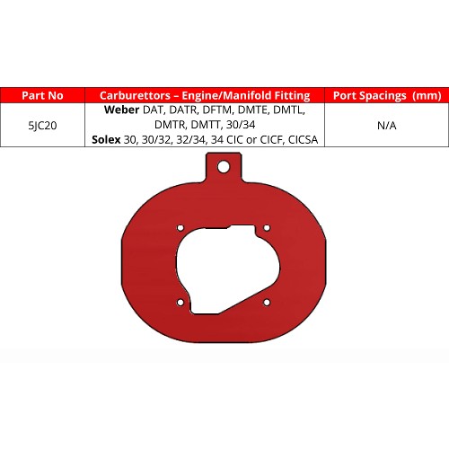 ITG 5JC20 Base Plate For JC20 Air Filter Element