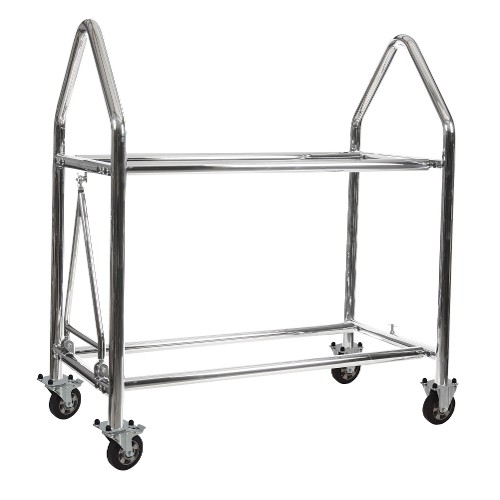 B-G Racing Wheel & Tyre Trolley Polished Stainless Steel