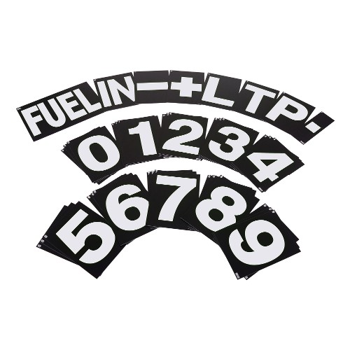 BG Racing Pit Board Number Set