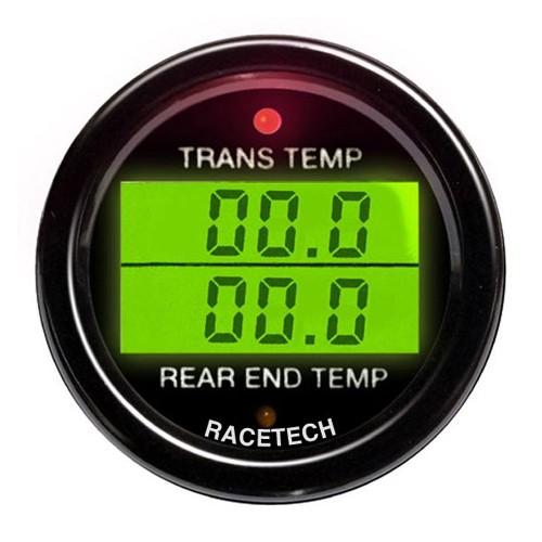 Digital Dual Gauge Transmission Temperature/Rear End Temperature