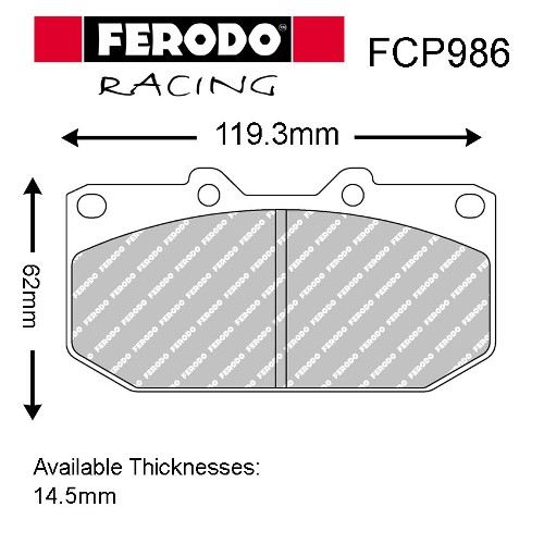 Brake Caliper Pad Set Nissan / Subaru Calipers
