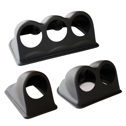 Revotec Universal Gauge Pods Black Grain Finish