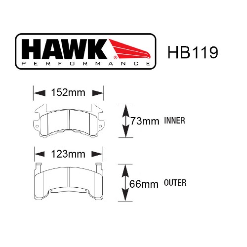 GM Metric Caliper Pad Set