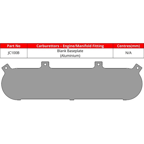 ITG Blank Base Plate for JC100 Air Filter Element