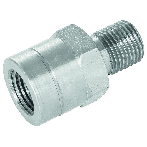 1/8 BSP Male to Extended 1/8 BSP Female to Adaptor, Plated Steel