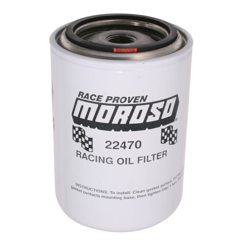 Moroso Oil Filter Chevy Short Type, 133mm Tall, 3/4 UNF Thread