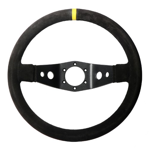 APS Racing 2 350mm 90mm Dish Suede 2 Spoke Steering Wheel