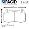 Pagid brake pad set suit Brembo caliper in RS15 compound