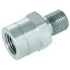 1/8 BSP Male to Extended 1/8 BSP Female to Adaptor, Plated Steel