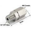 AN-3 (3/8 UNF) Female to 1/8 NPT Male Adaptor Stainless Steel