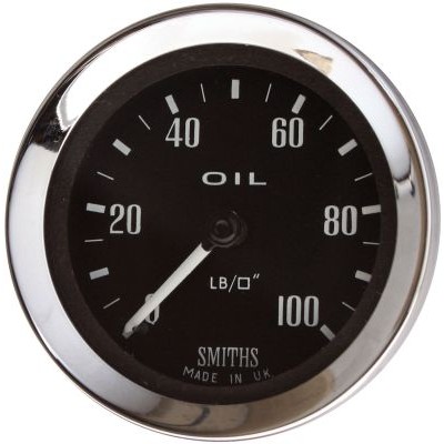 Smiths Mechanical Oil Pressure Gauge 0-100 PSI