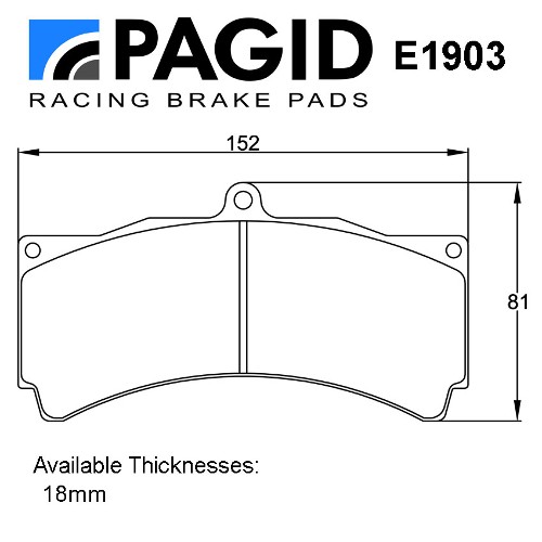 Pagid Pad Set AP Racing RS15 Compound
