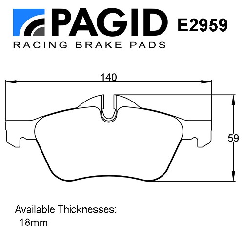 BMW Mini Pad Set RSL29 Compound