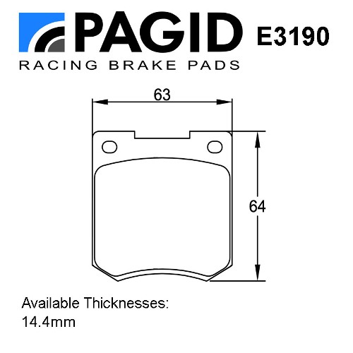 Alcon / Ford / Citroen / Rover Caliper Brake Pad Set